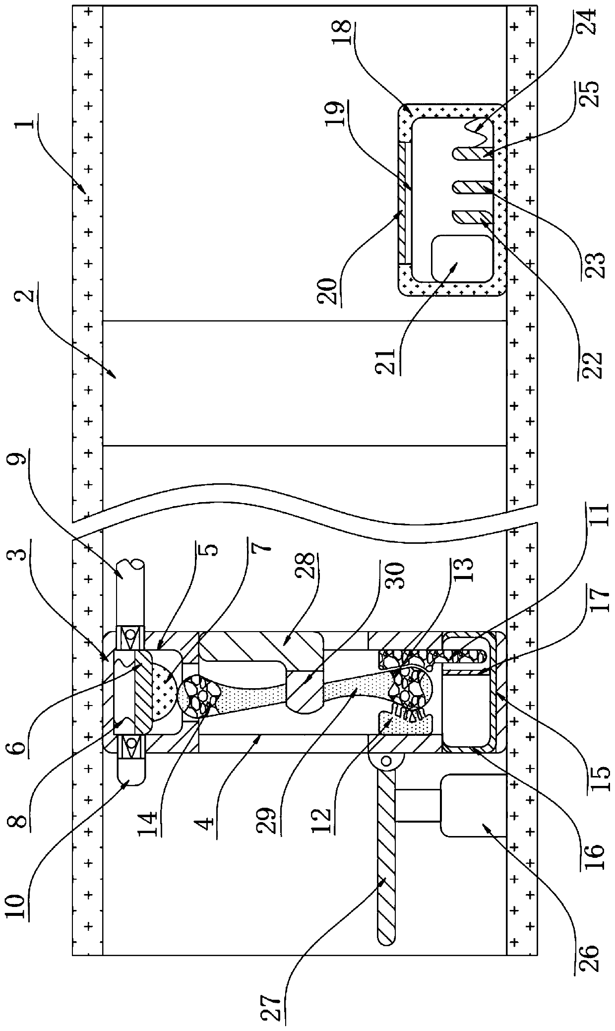 Explosion-proof ventilation device for underground engineering