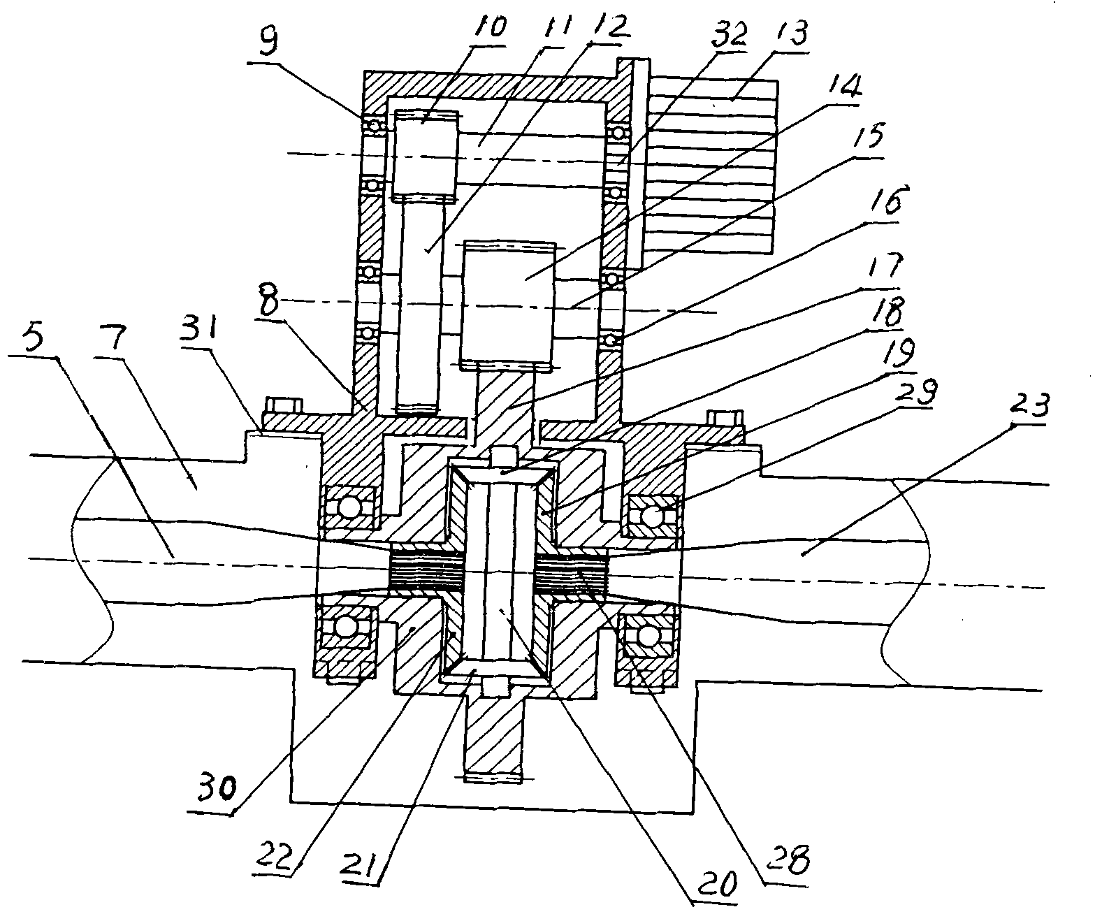 Electric vehicle deceleration and differential integrated rear axle assembly