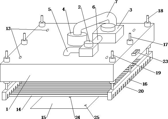 Heating and cooling control device and method for aircraft aerodynamic thermal environment simulation test