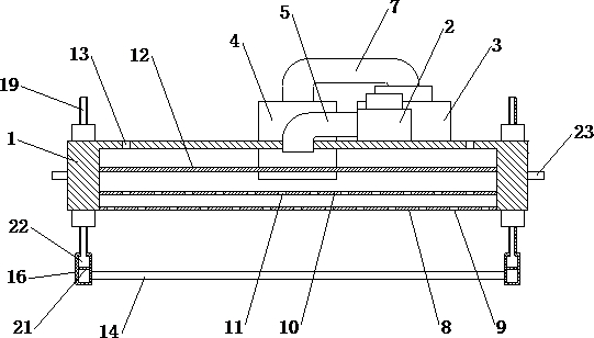 Heating and cooling control device and method for aircraft aerodynamic thermal environment simulation test