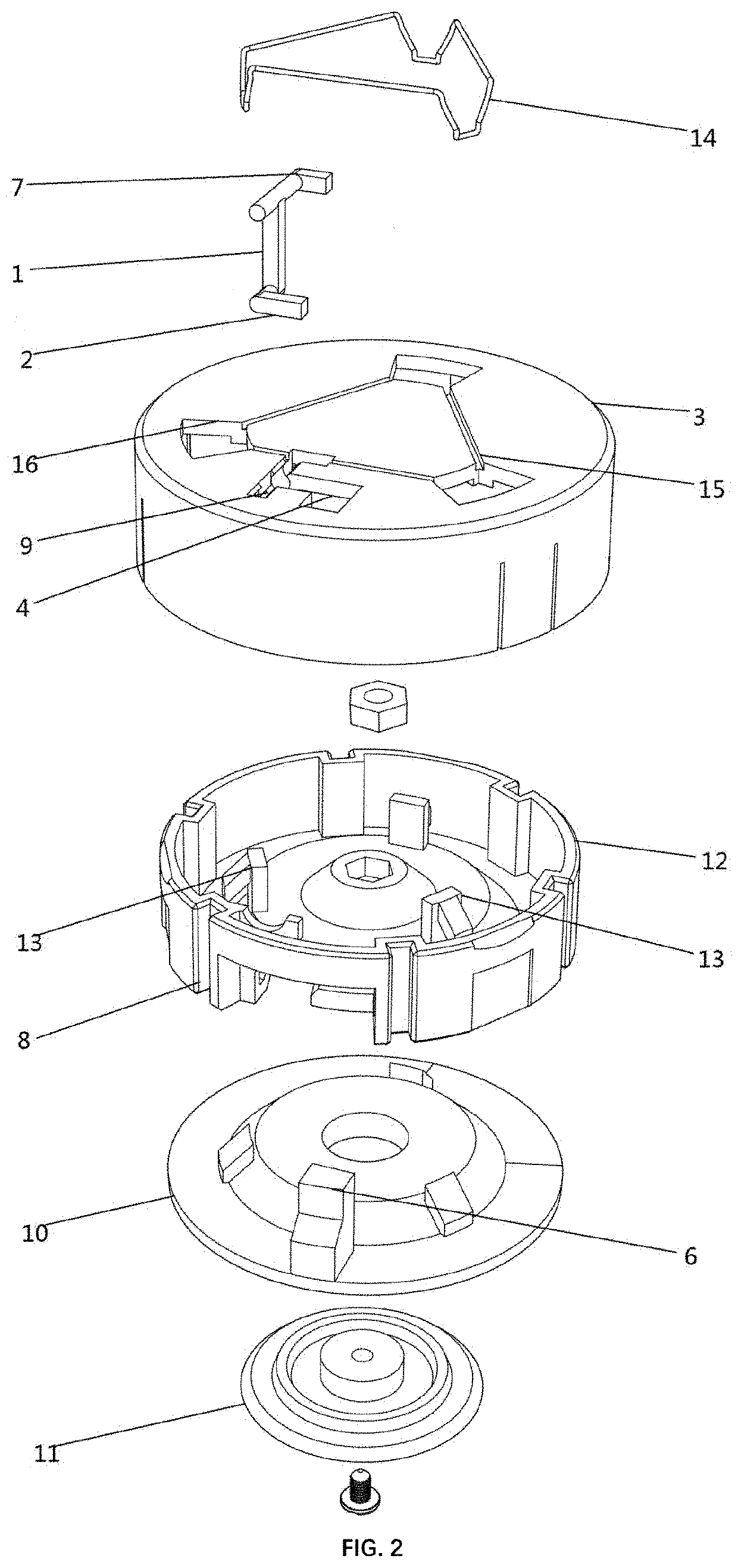 Adsorptive Anti-tipping device and a cup body matched therewith