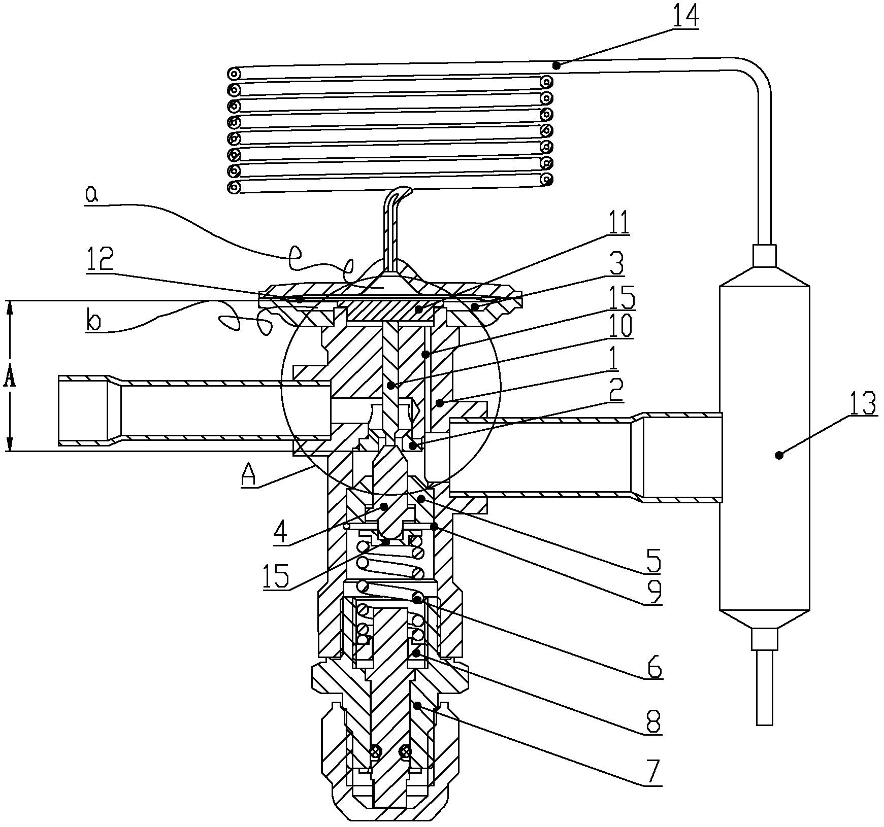 Thermal expansion valve and thermal expansion valve assembling method