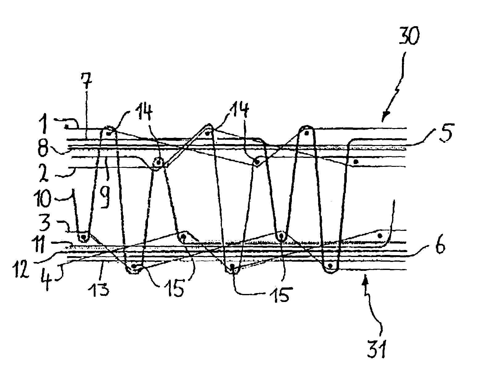 Equipment of a weaving machine, method for the modification of a weaving machine equipment, and weaving process making use of a weaving machine having such equipment