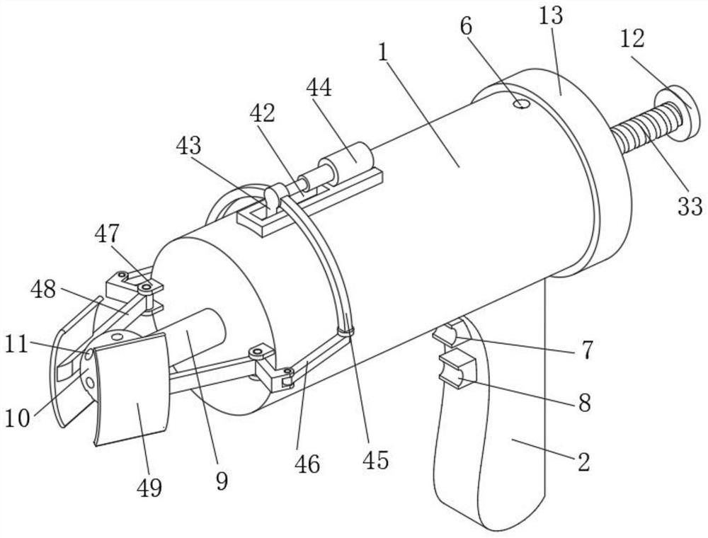 Drenching and feeding structure for animal husbandry and veterinary medicine