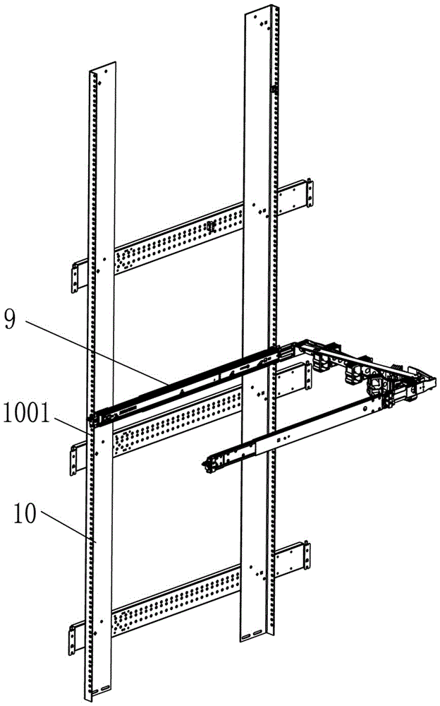 Server sliding rail with fast installation function