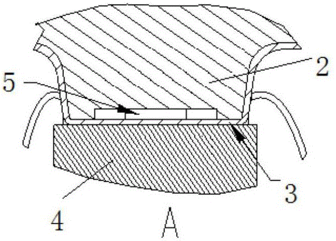 Unit package body die and precise forming die for chip region exposed package