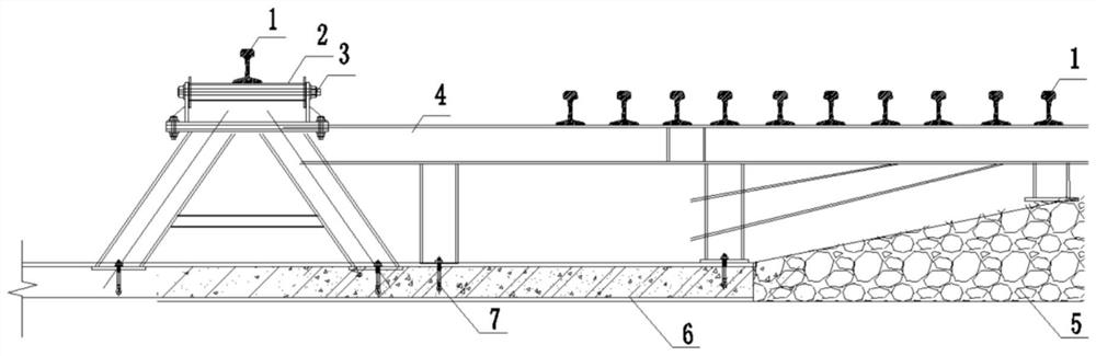 Subway operation line base long steel rail welding platform device and using method