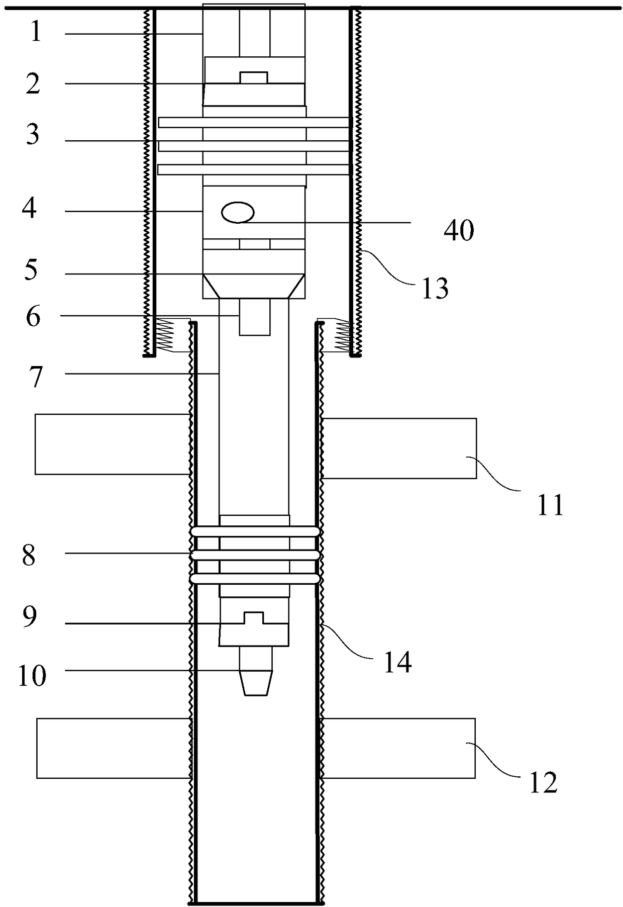 Oxygen reduction air layered injection pipe column, system and method