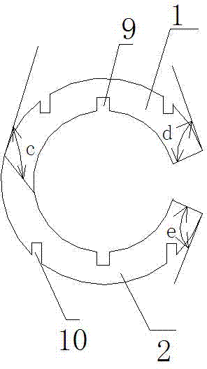 Split type die sleeve for straight die shank