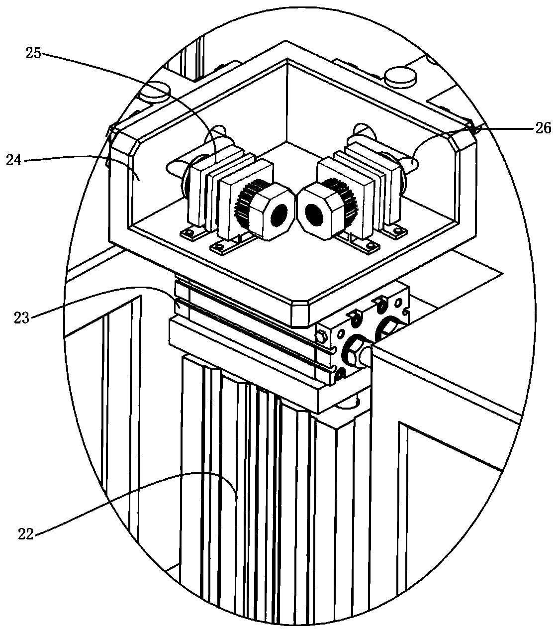 Aluminum-wood sectional material assembling device and method thereof