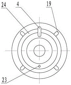 A kind of engine intermediate double helical gear transmission device
