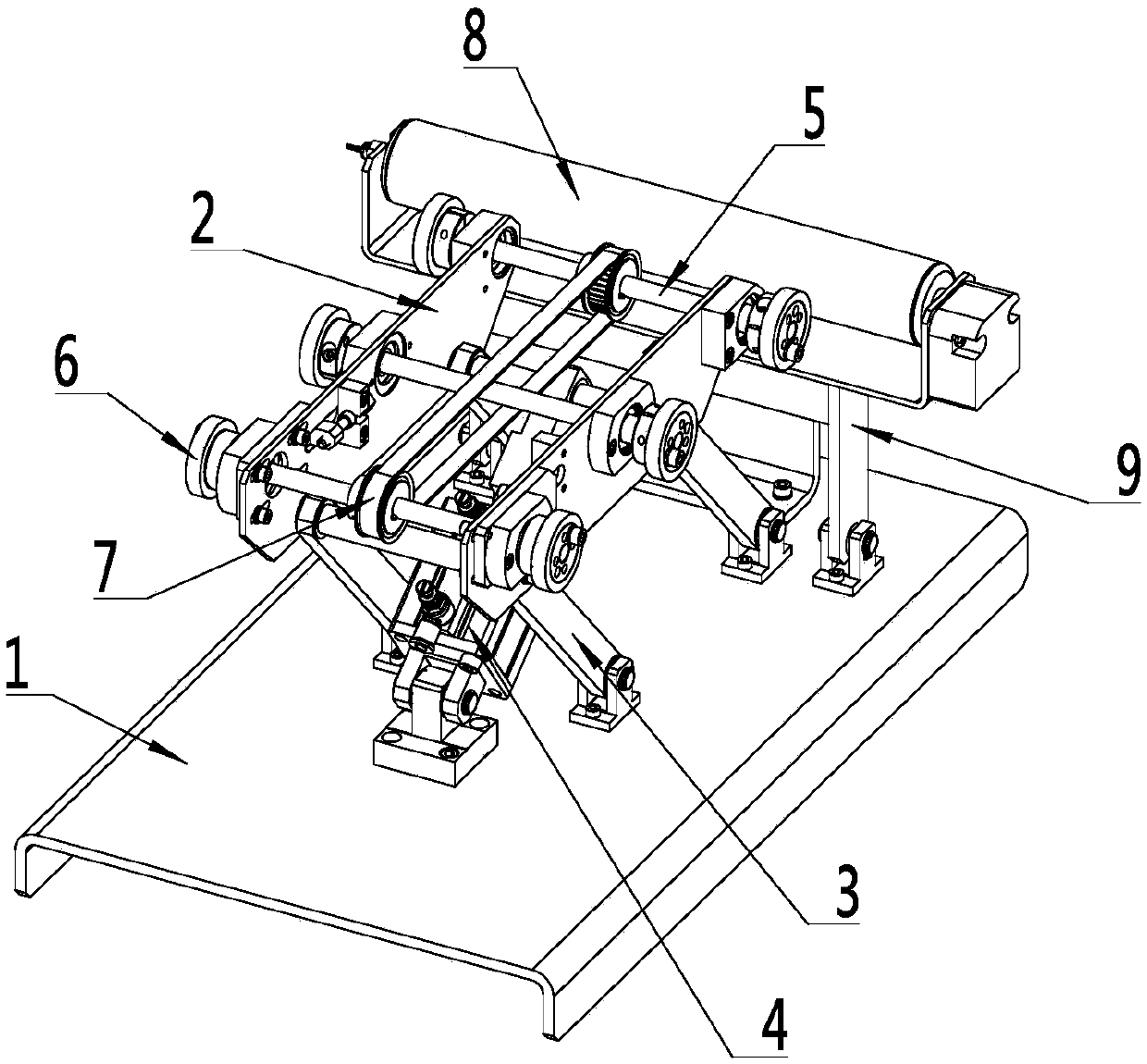 Tray perpendicular transferring mechanism