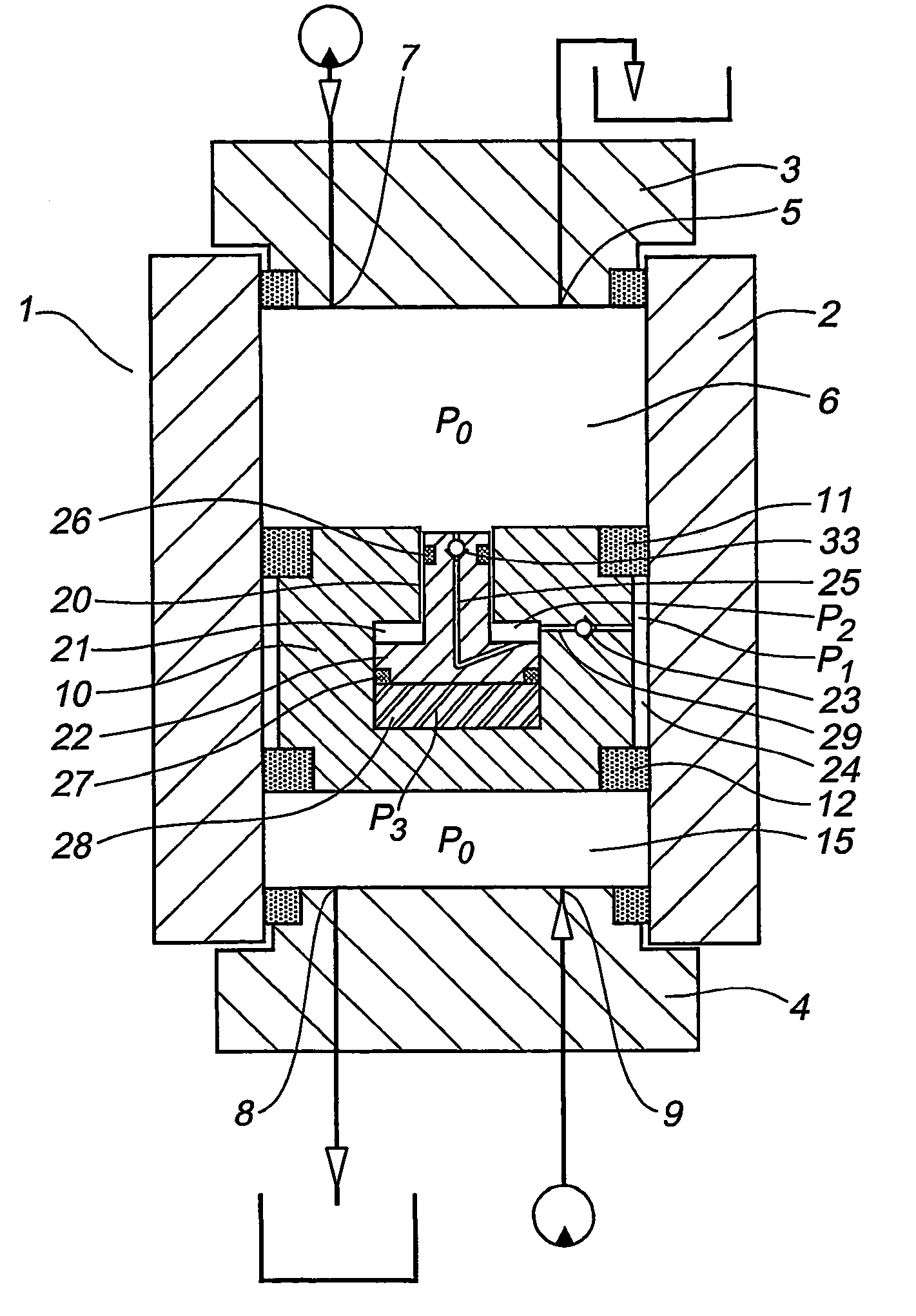 High pressure press, method for operating a high pressure press and use of such a press