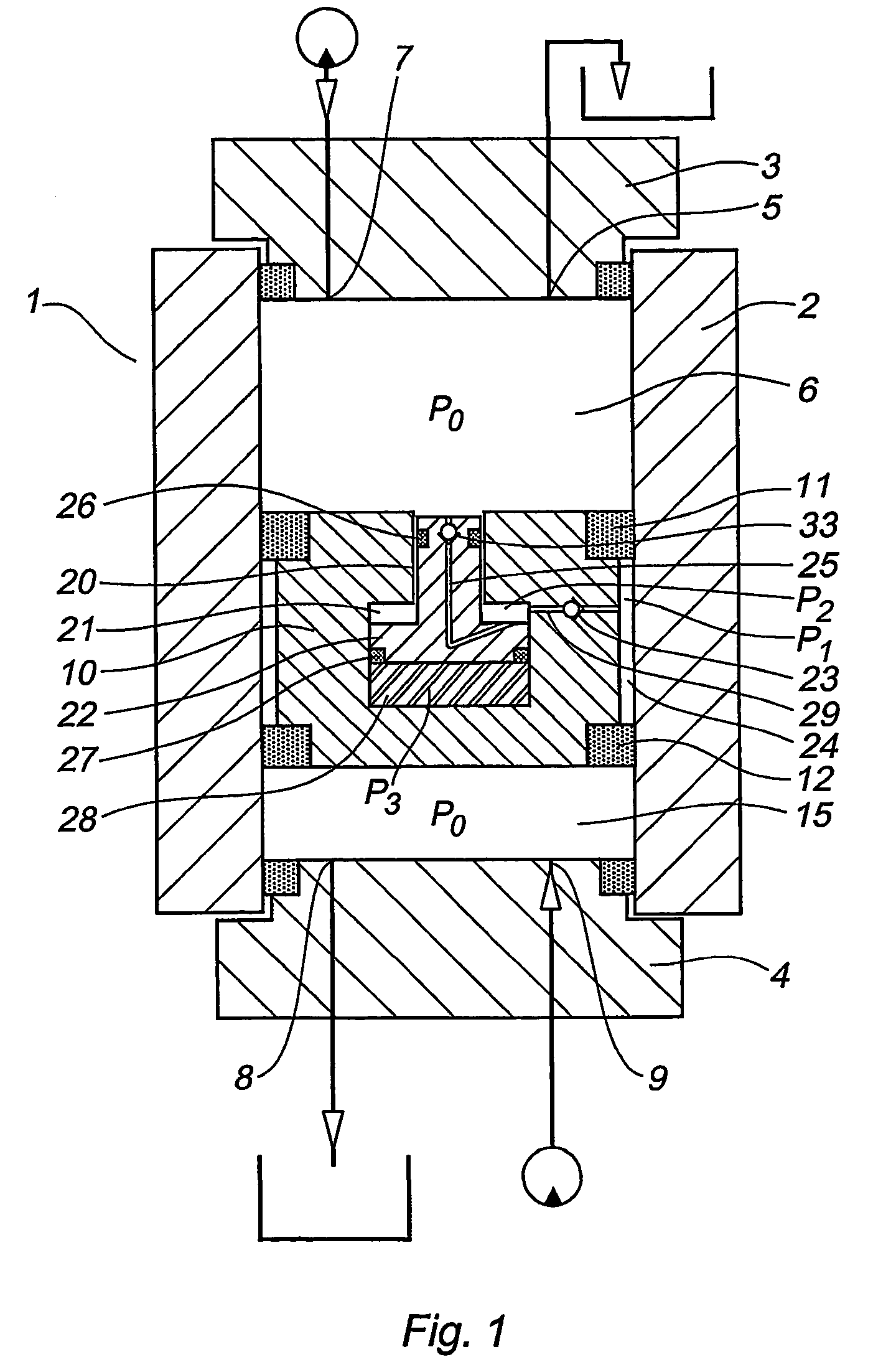 High pressure press, method for operating a high pressure press and use of such a press