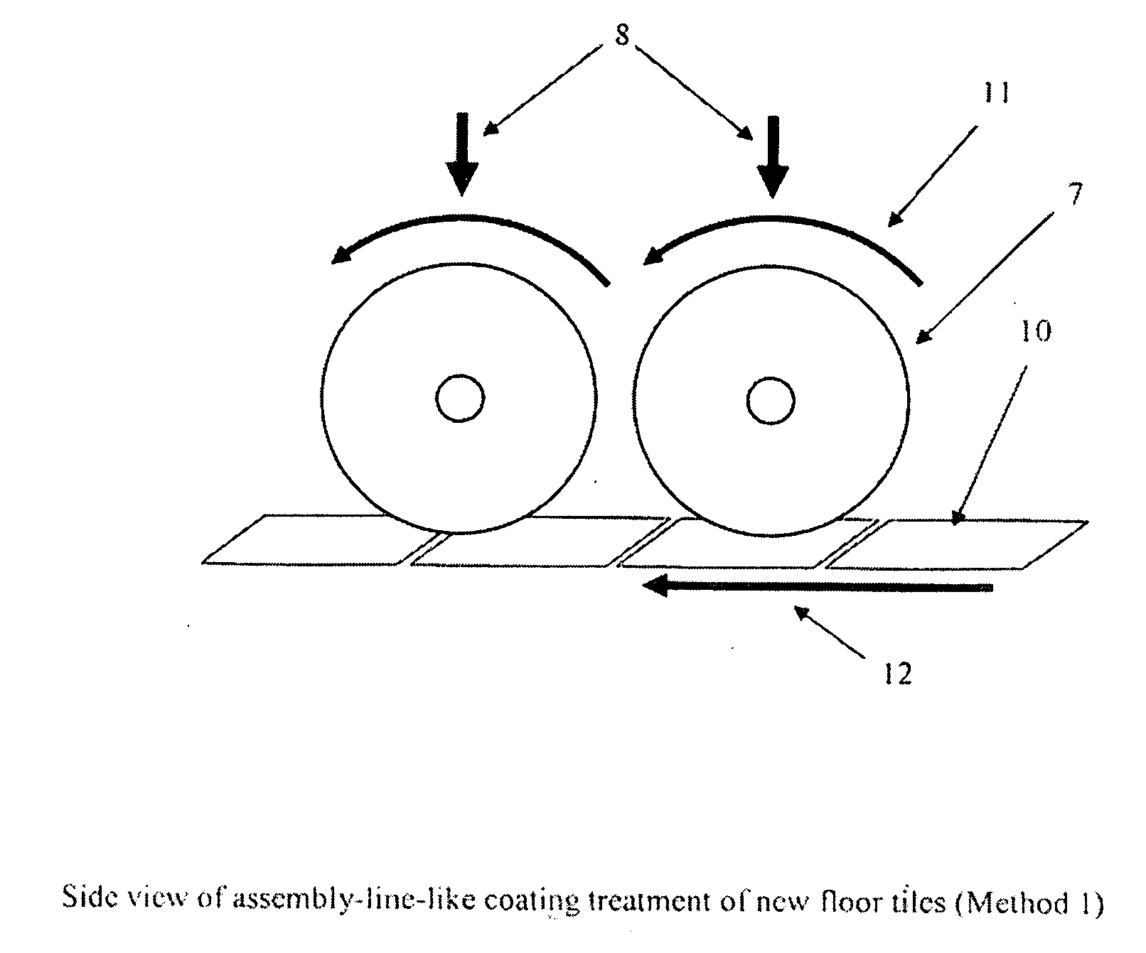 Method and Composition for Making Floor Tiles Dust Resistant