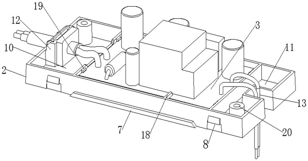 Power supply fixing box