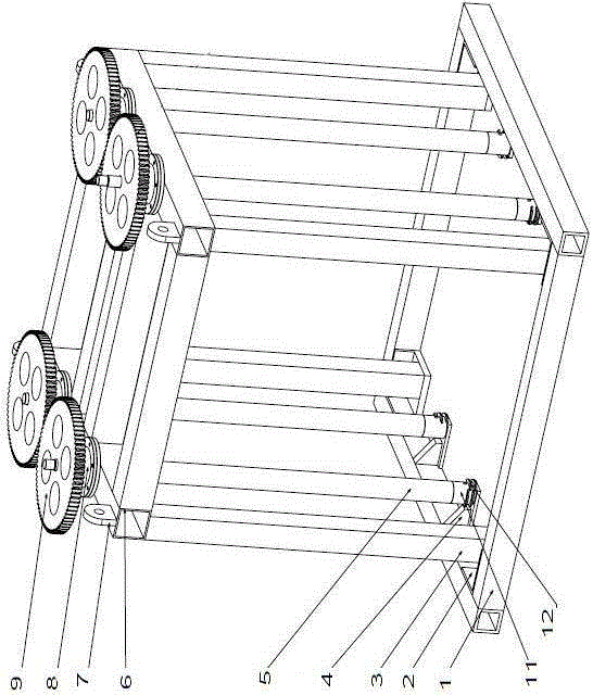 Reinforcing mesh dropping device