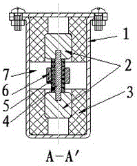 Cross coupling magnetic saturation nonlinear transmission line structure