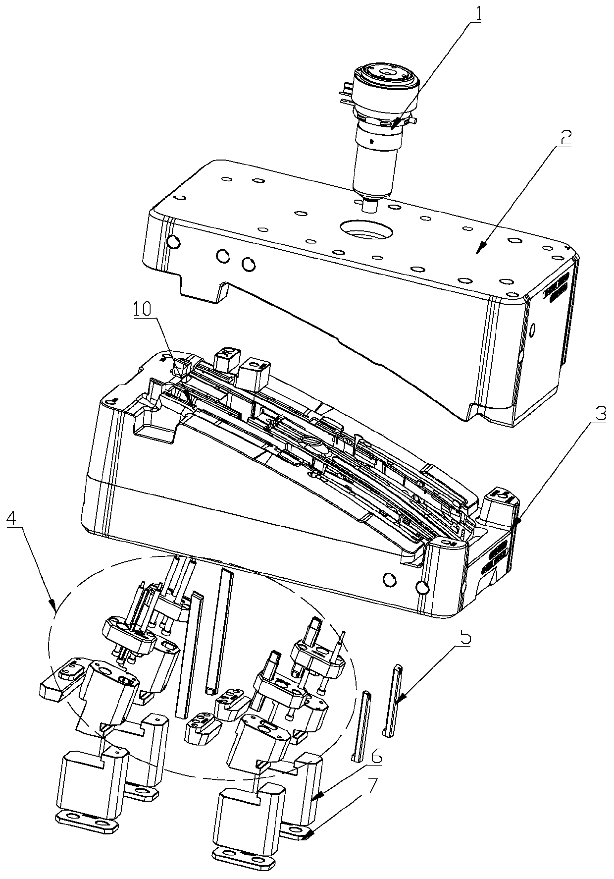 Injection molding mold assembly convenient to disassemble and assemble