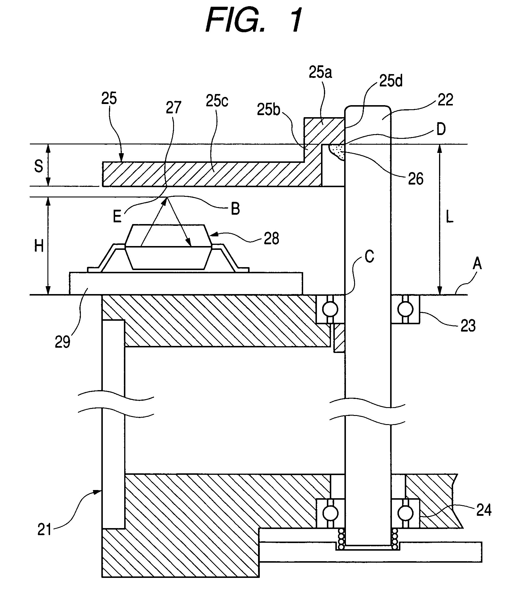 Rotation angle detection apparatus and rotary disk for same