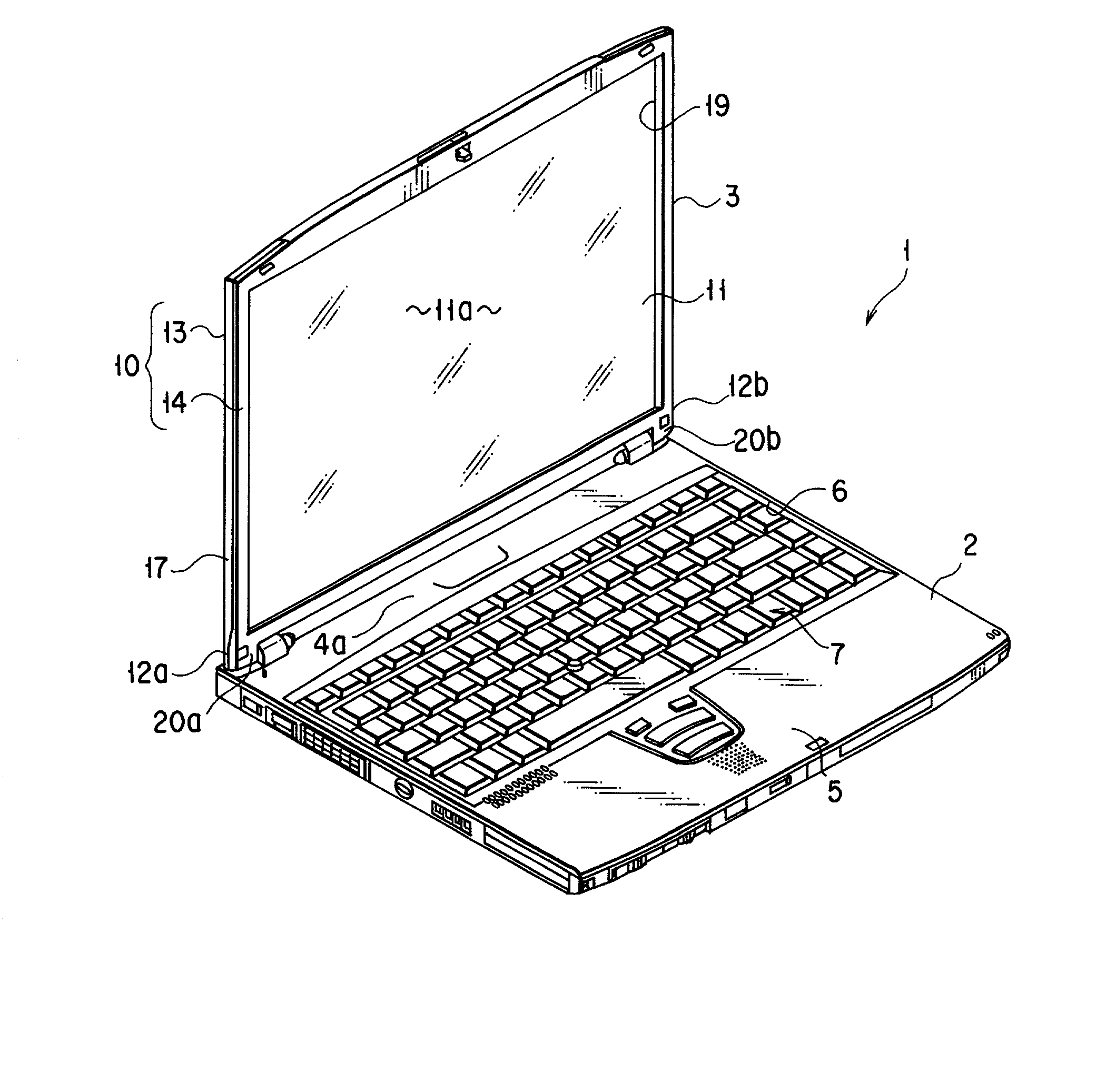 Housing for electronic apparatus having outer wall formed by injection molding