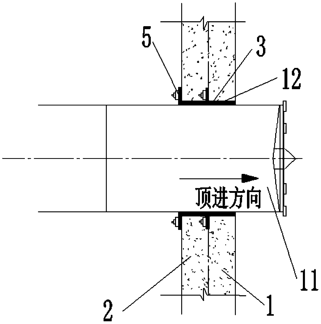 A water-stopping method and device for pipe-jacking entry and exit holes suitable for areas with deep, thick, water-rich sand layers