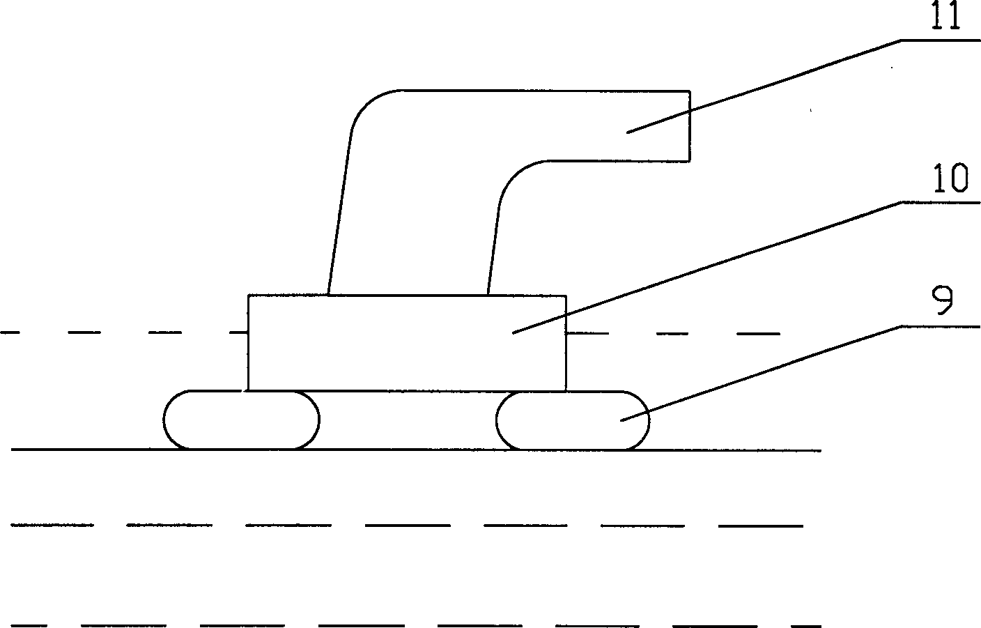 Fence type method for removing oil contamination from water surface