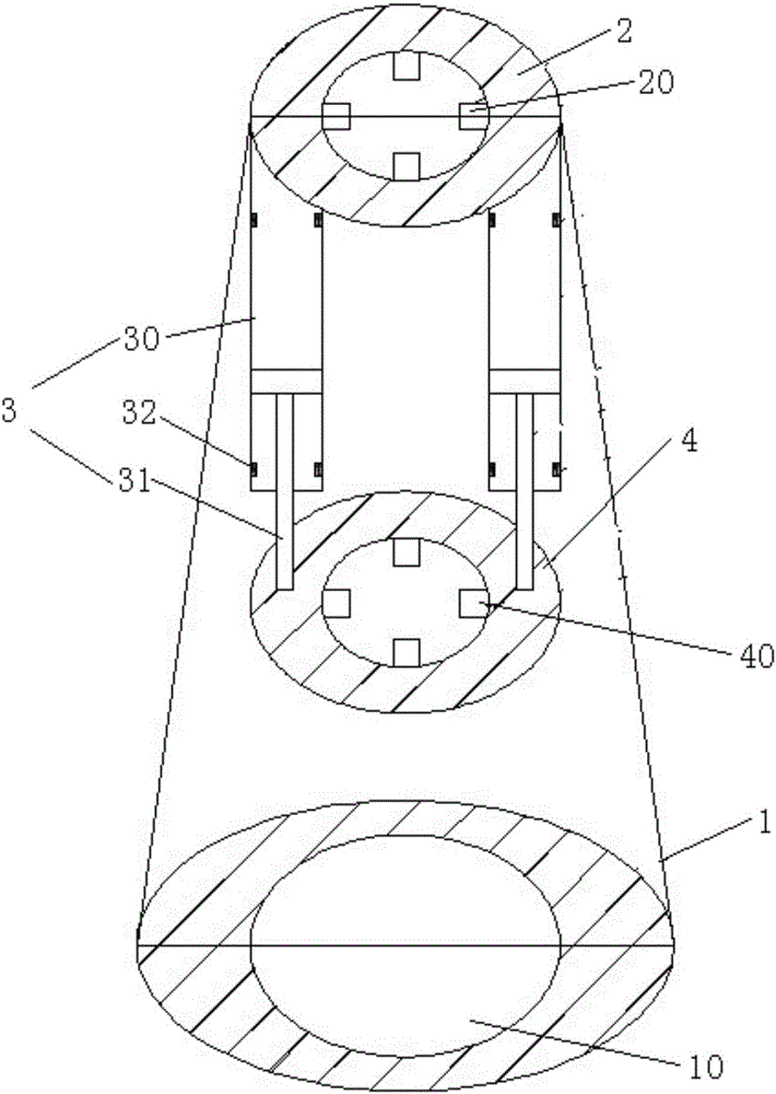 Suspension device for riser and its suspension method