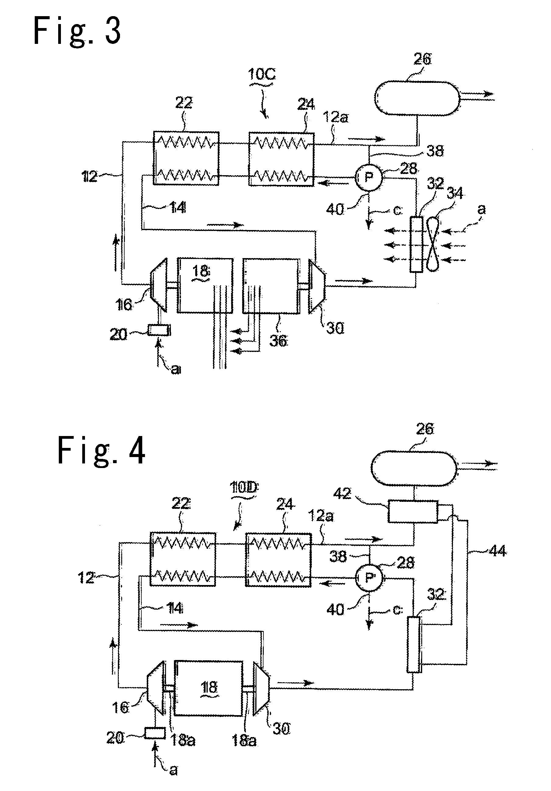 Waste heat utilizing device for air compressor