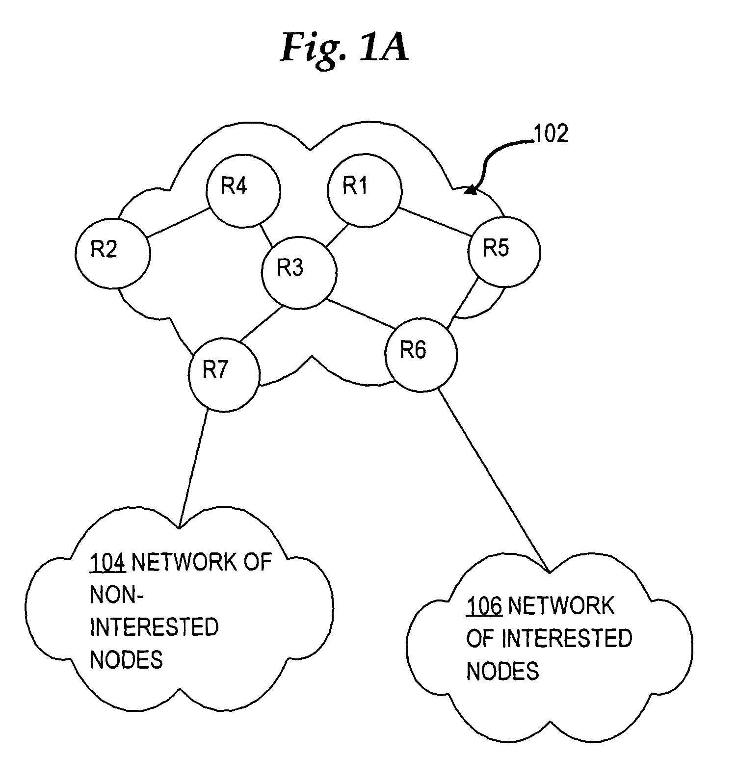 Selectively sending link state messages in a network link state protocol based on interest of network nodes