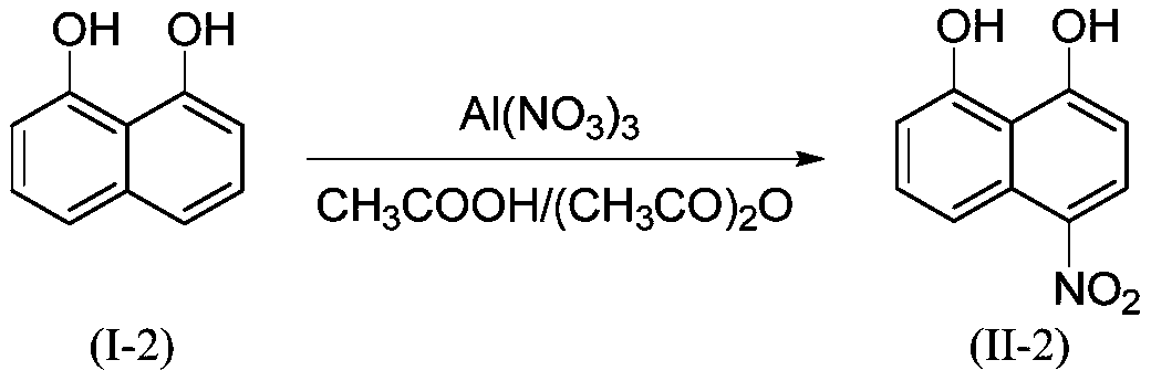 Preparation method of 1,8-disubstituted naphthalene mononitration derivative