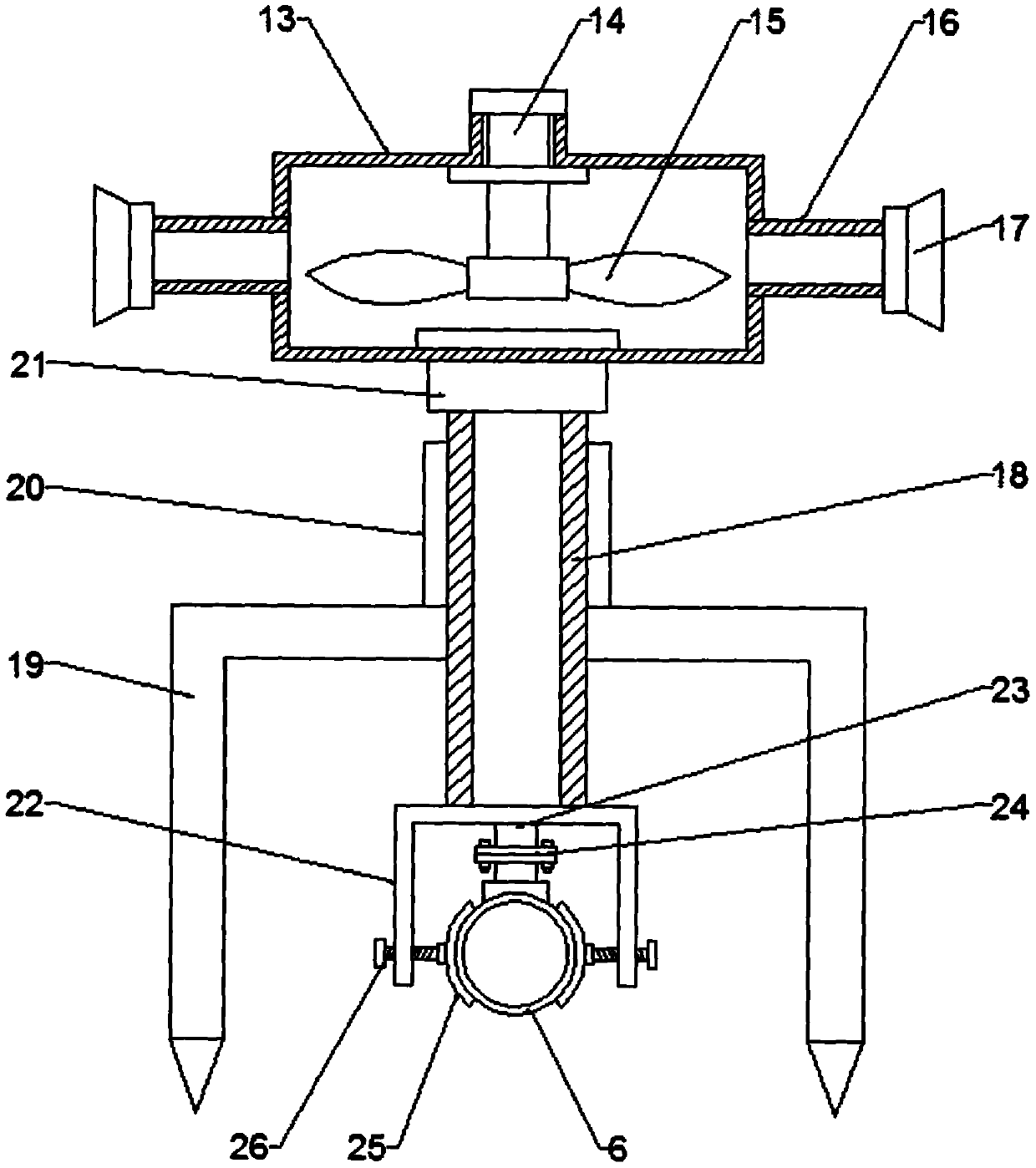 Agricultural irrigation system device