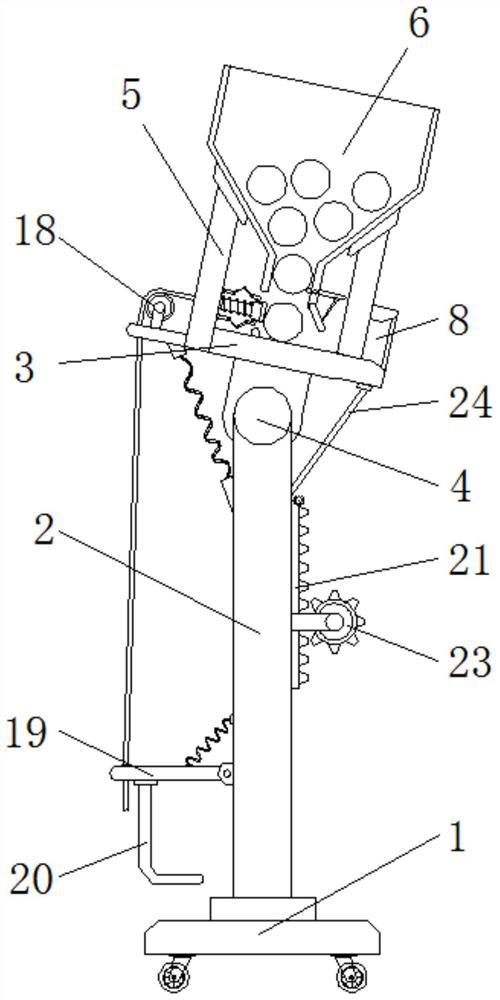 A serving device for volleyball training and teaching