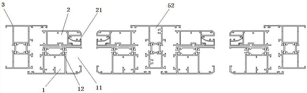 Heat-insulation window-gauze integrated double-outwards-opened window