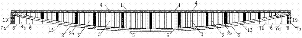 Prefabricated and assembled fish belly corrugated steel web body prestressed steel-concrete composite simply supported girder bridge and its construction method