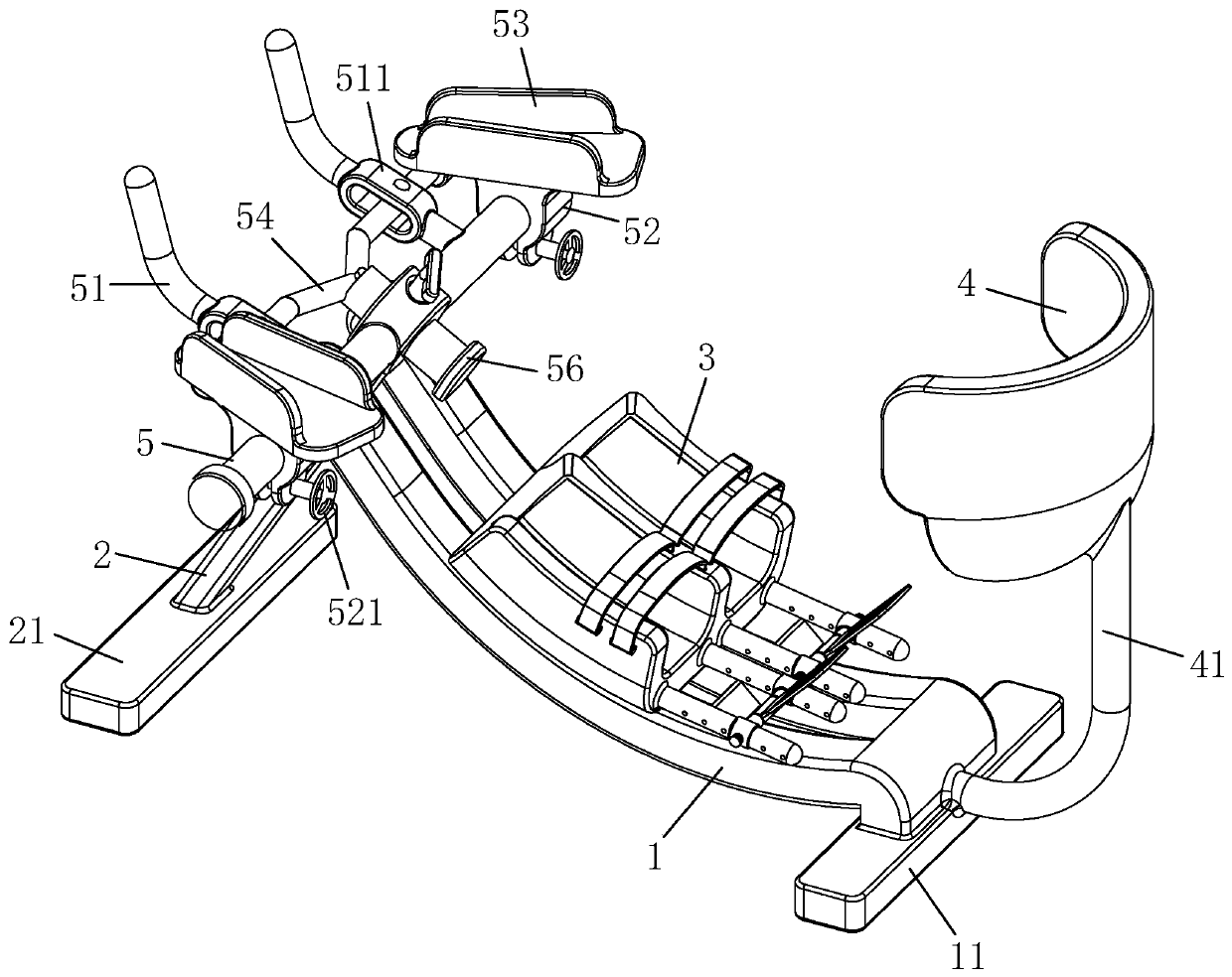 Abdomen exercising machine for puerpera exercise