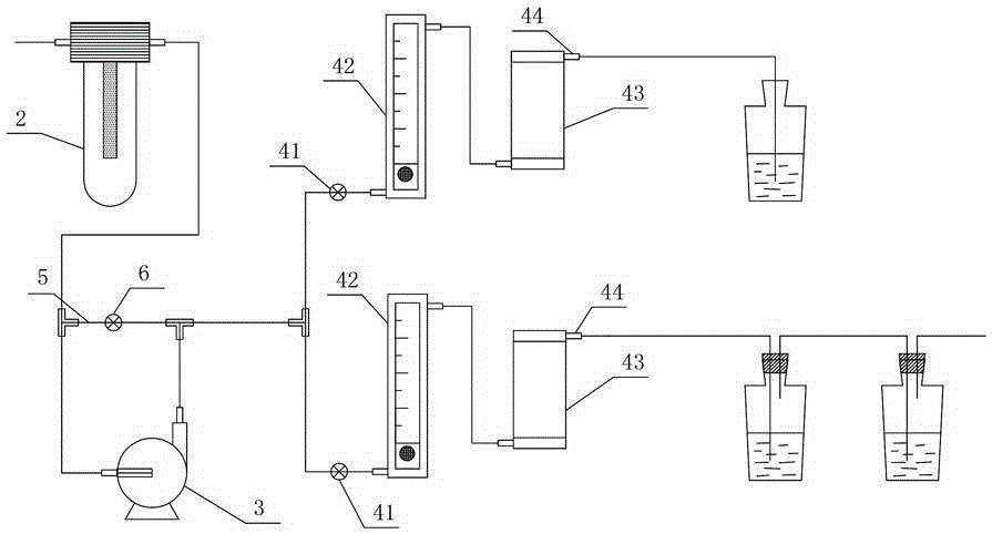 Portable flue gas sampling device