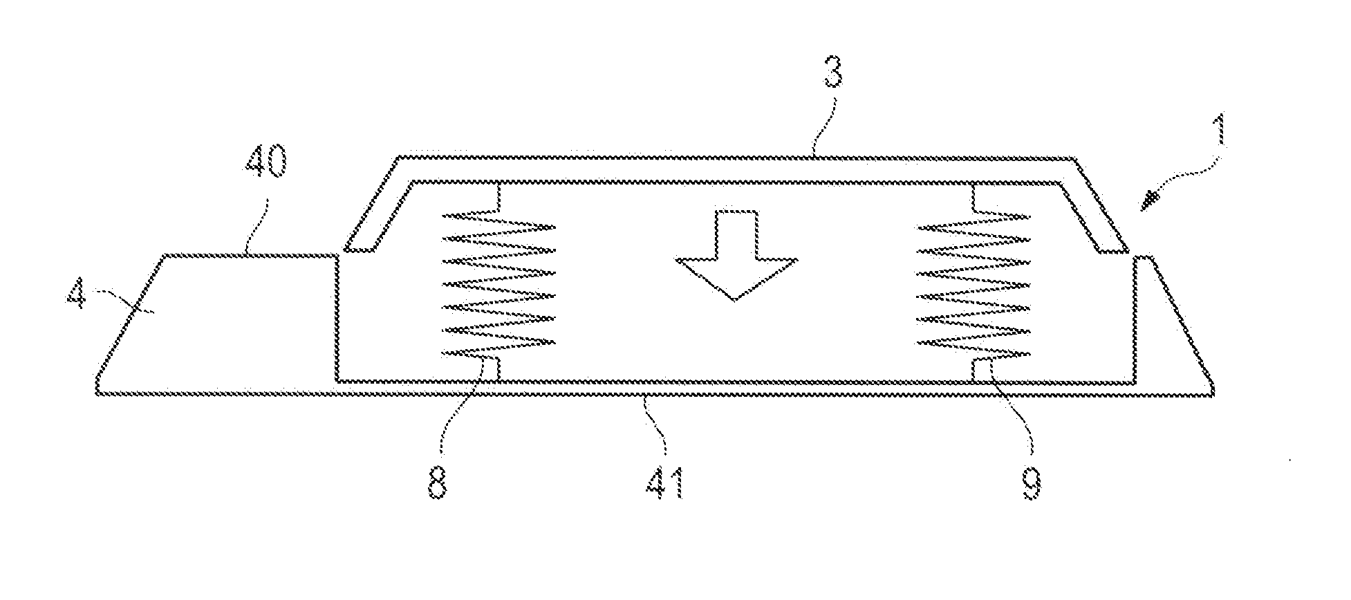 Device for the contactless charging of an electrical energy storage means of a motor vehicle
