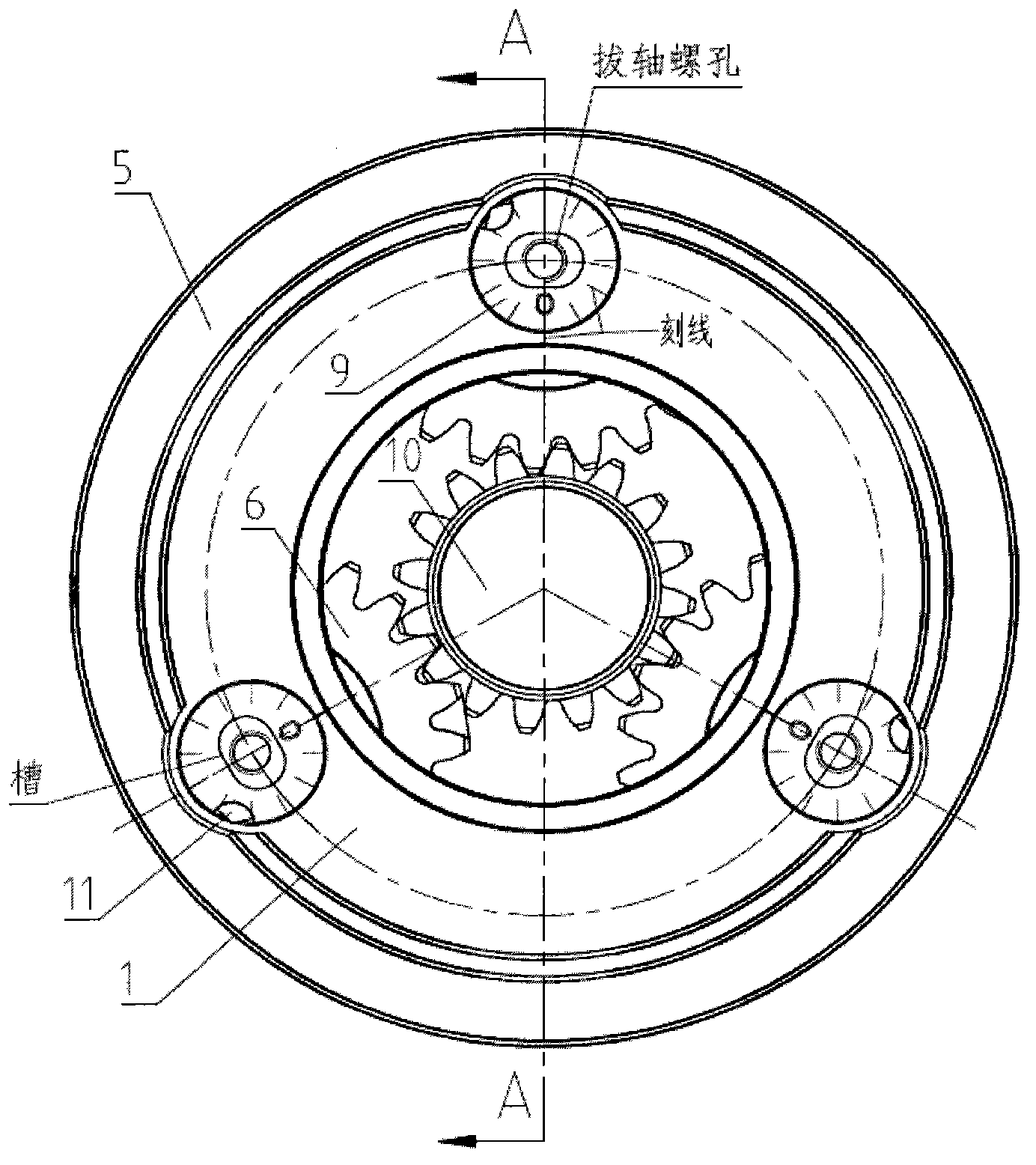 Planetary gear transmission device and assembly method thereof