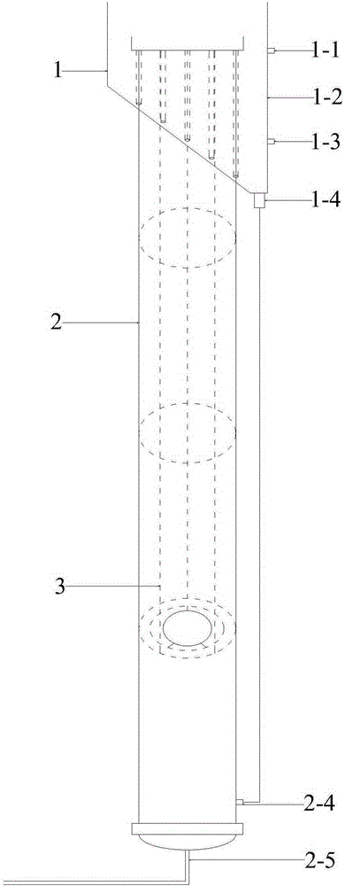 A vertical continuous flow dephosphorization device and method