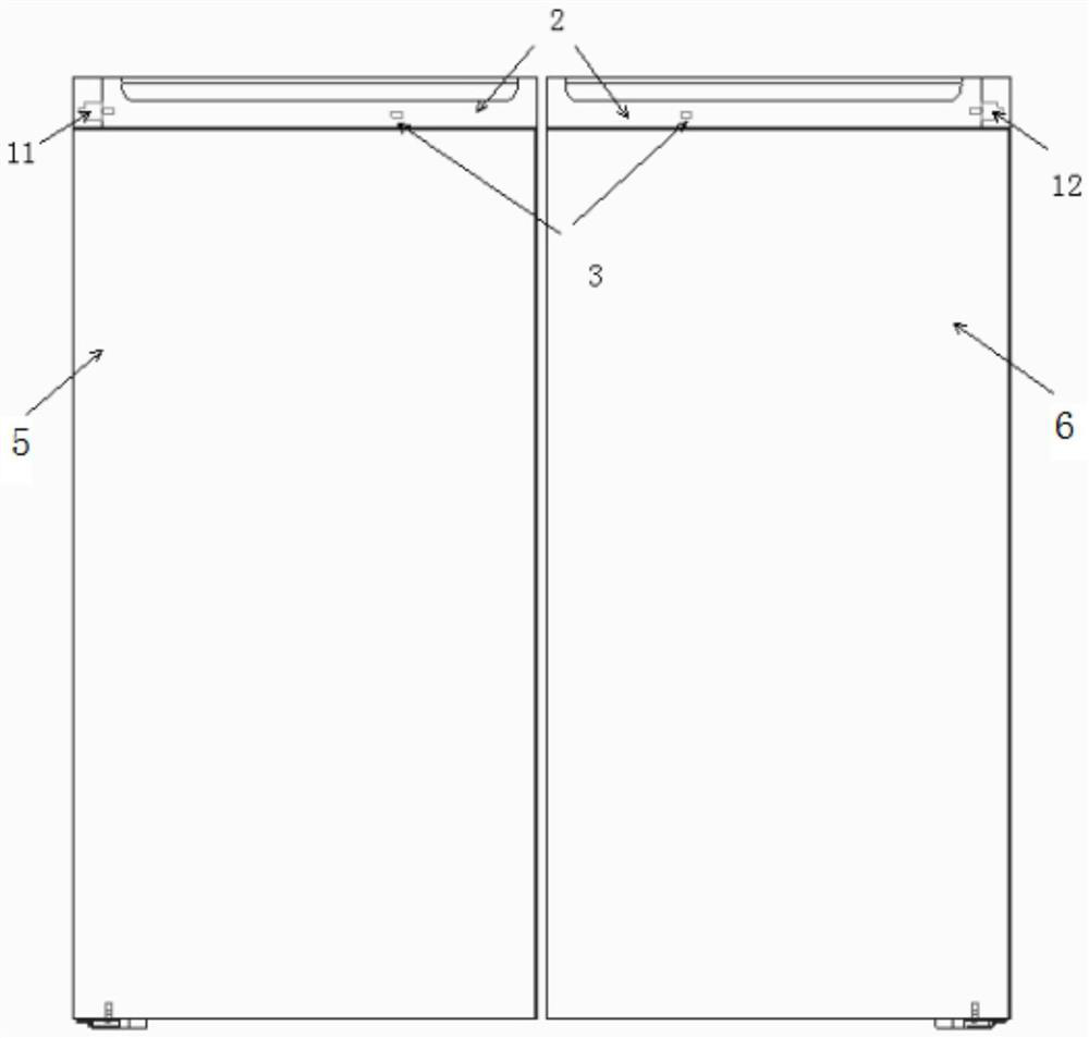 Rotary handle on refrigerator door, control method of rotary handle, refrigerator door structure and refrigerator