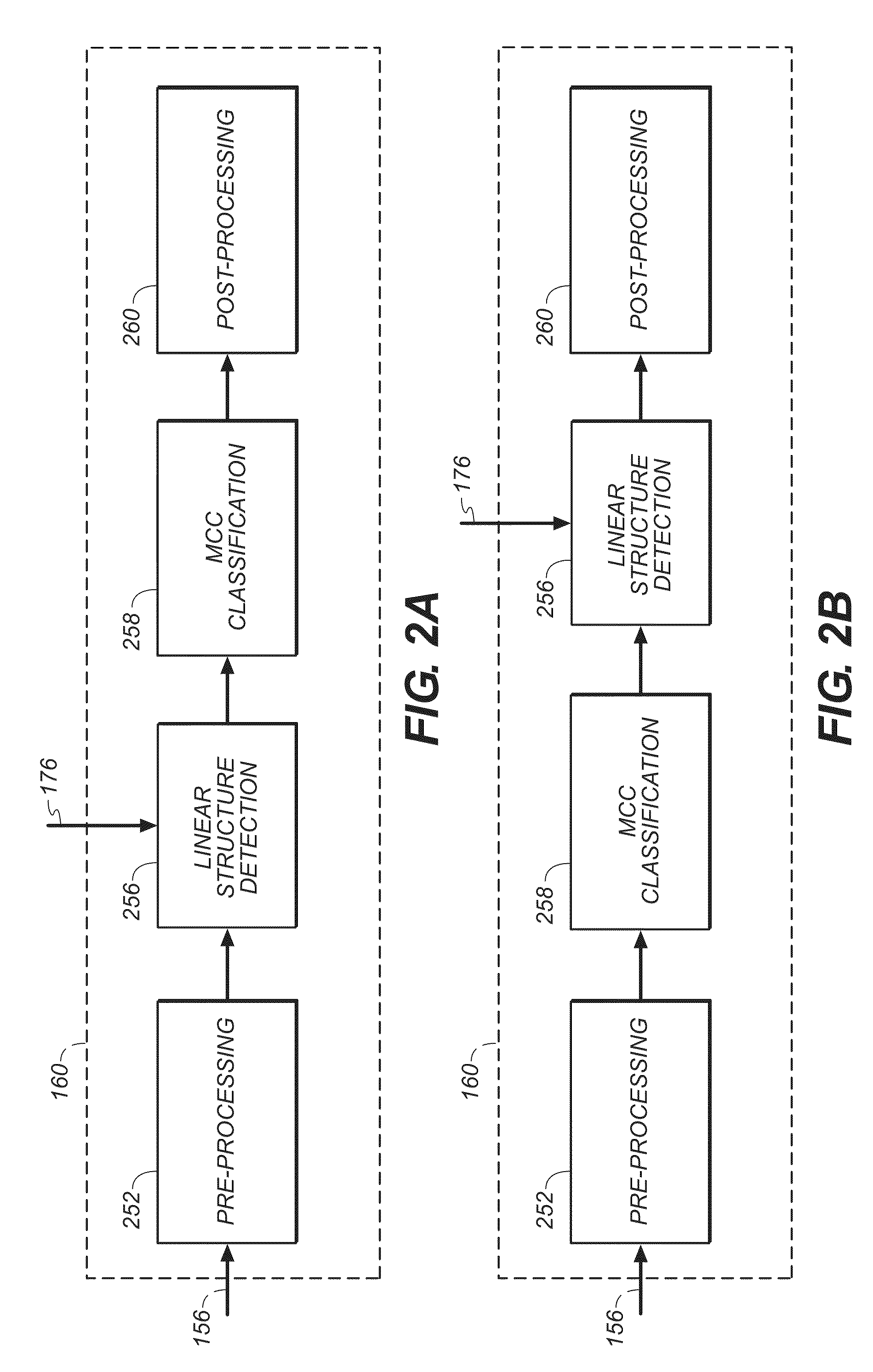 Method for detection of linear structures and microcalcifications in mammographic images