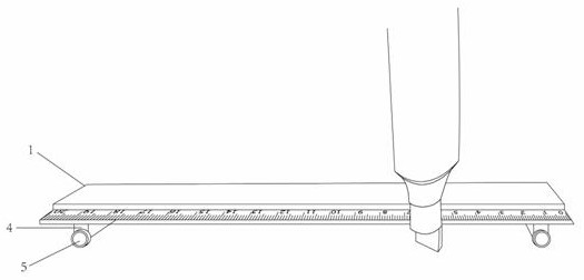 Ruler suitable for marker pen