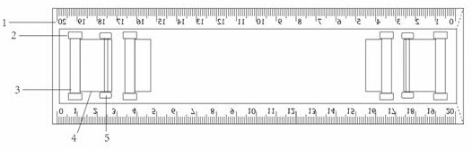 Ruler suitable for marker pen