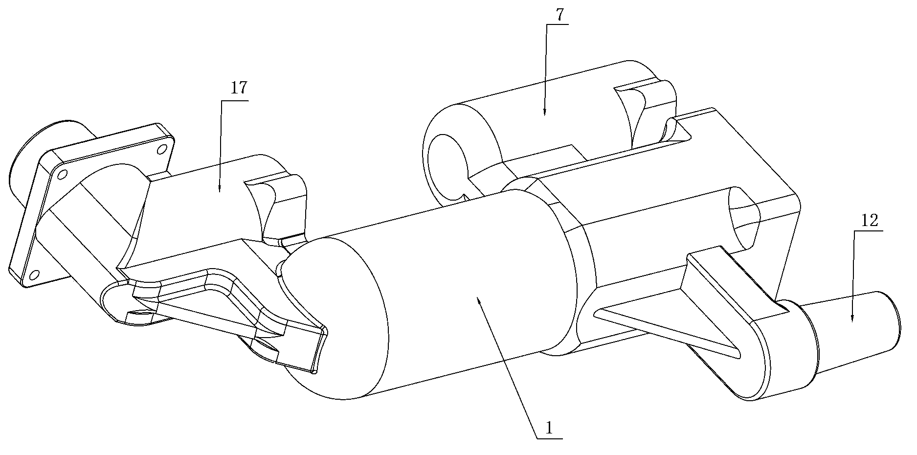 Integrally cast solid insulation fuse device