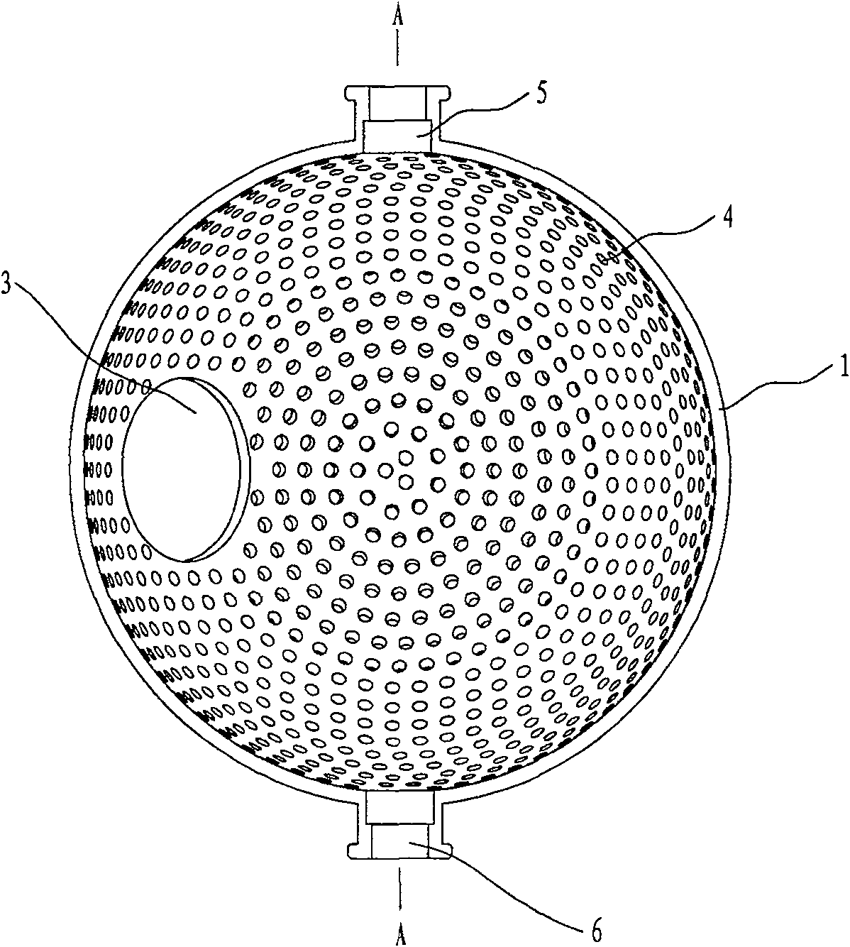 Ball light source device for lighting inwards
