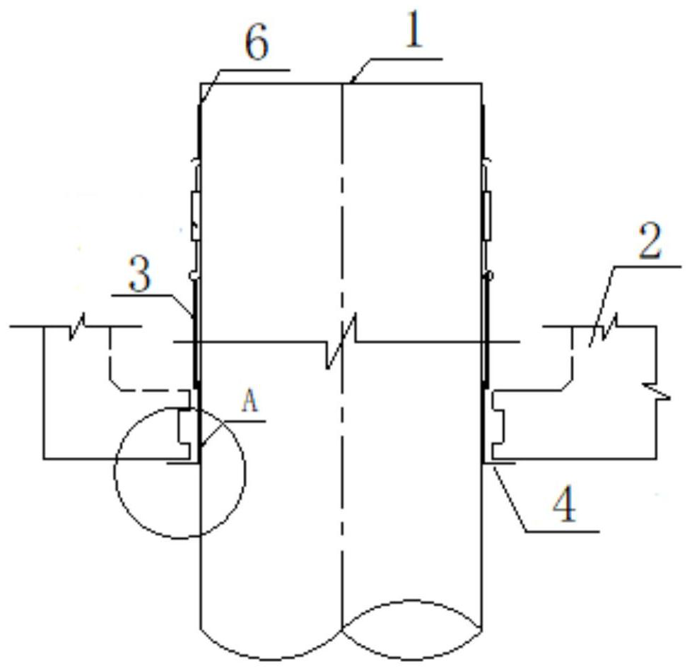 Underwater water stop structure for prefabricated abutment and construction method thereof