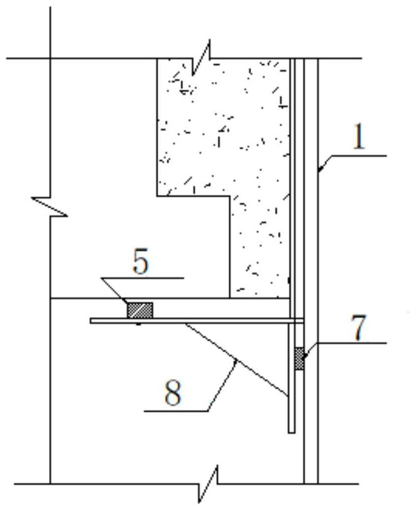 Underwater water stop structure for prefabricated abutment and construction method thereof