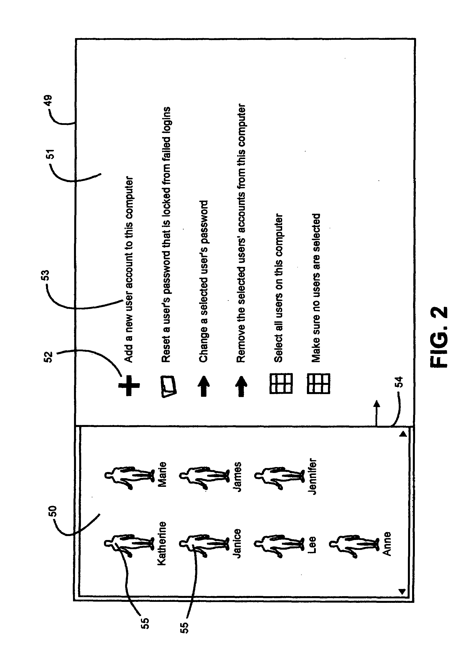 Display interface to a computer controlled display system with variable comprehensiveness levels of menu items dependent upon size of variable display screen available for menu item display