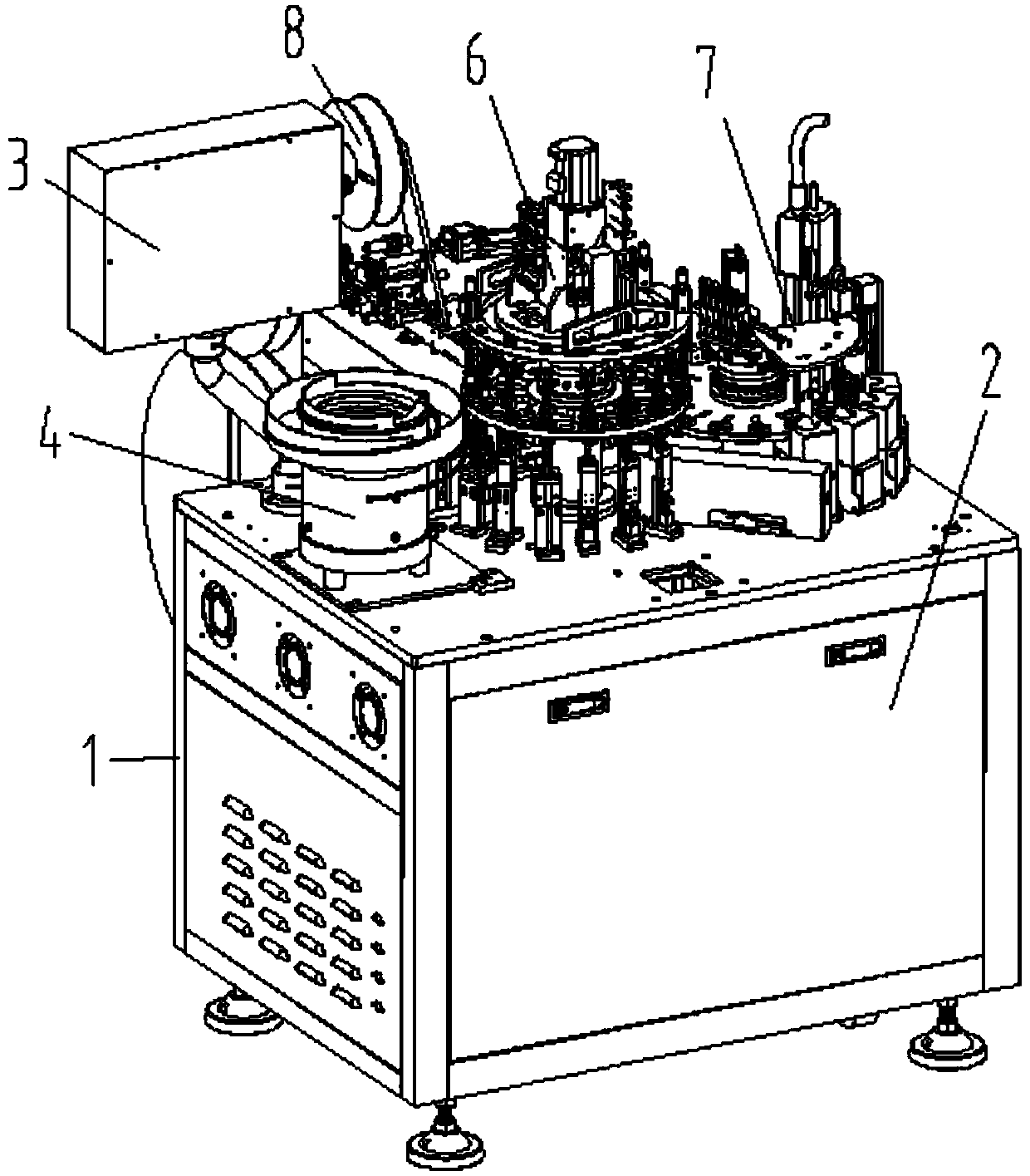 A fully automatic testing machine for semiconductor chips